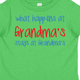 thumbnail image 4 of Inktastic What Happens at Grandma's Boys or Girls Toddler T-Shirt, 4 of 5