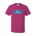 thumbnail image 2 of Wild Bobby, Ford Motors Blue Logo, Cars and Trucks, Men Graphic Tee, Fuschia, 5X-Large, 2 of 4