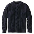 thumbnail image 4 of FYDUU Men's Fall Winter Sweater Mens Thickened Solid Color Knitted Casual Style Long Sleeved Sweater Autumn Winter Knitted Sweater for Men, 4 of 4