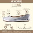 thumbnail image 3 of Cushionaire Maki Tabi Flats for Women, Split Toe Ballet Flats with Flexible Sole and Cushioned Footbed, 3 of 18