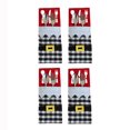 thumbnail image 2 of Inteprter Paquete de 4 bolsas de tenedor de Navidad, decoración para el hogar, Bar, Hotel, festival, vajilla, cubiertos, dulces, regalos de Navidad, Kits de decoración para fiestas Tipo 2 Inteprter HA068280-02B, 2 of 6
