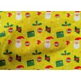 thumbnail image 4 of oneOone Cotton Cambric Yellow Fabric Merry Christmas Sewing Fabric By The Yard Printed Diy Clothing Sewing Supplies 42 Inch Wide - LU, 4 of 4