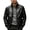 Black #01, variant on Atkumj Mens Bomber Jacket Fashion Turn Down Collar Button Outdoor Faux Leather Jacket Casual Solid Color Fleece Lined Warm Jackets for Men XS