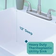 thumbnail image 3 of Tehila 19 Gallon Utility Sink with Stainless Steel High Rise Kitchen Faucet 6501, 3 of 9