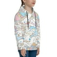 thumbnail image 3 of Cinnamoroll Youth Hoodie Long Sleeve Pullover Casual Sweatshirt Hooded Boys Girls, 3 of 9