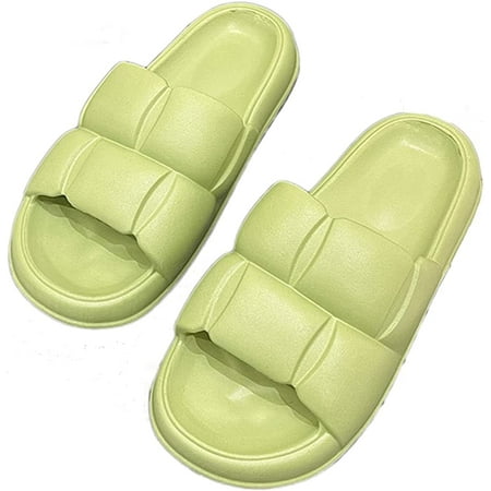 

PIKADINGNIS Pillow Slippers Cloud Slides Unsex Non-Slip Indoor Outdoor Open Toe Bathroom Shower Slippers Soft Comfortable House Slippers