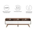 thumbnail image 4 of Modway Transmit 60" Particleboard and Laminate TV Stand in Walnut/White, 4 of 9