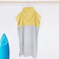 thumbnail image 4 of Virmaxy Womens Cover Ups Wraps And Men Colorful Terry Bathrobe Beach Surfing Swimming Thickened Warm Beach Hooded Cloak Yellow One Size, 4 of 6