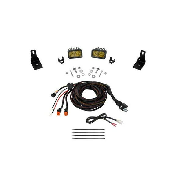 Diode Dynamics 2022  Ford Maverick, C2 Sport Stage Series Ditch Light Kit Pro Yellow Combo