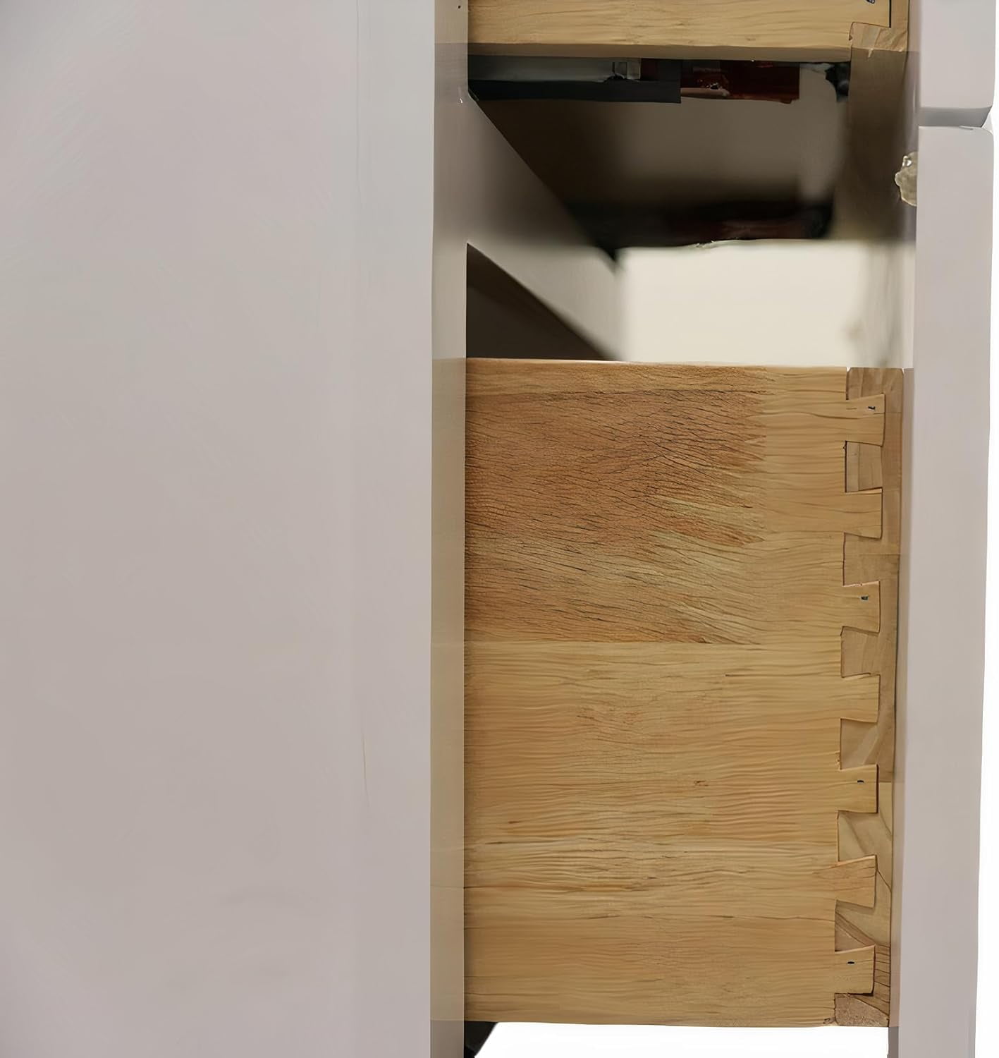 3 Drawers Bathroom Vanity Base, Bathroom Drawer Storage RTA Shaker Cabinet, White Shaker, 12 inch