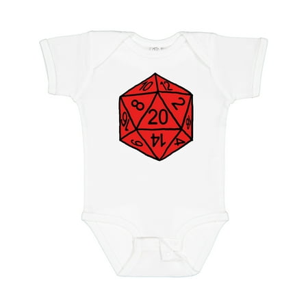 

Inktastic Red 20 Sided Dice Gift Baby Boy or Baby Girl Bodysuit
