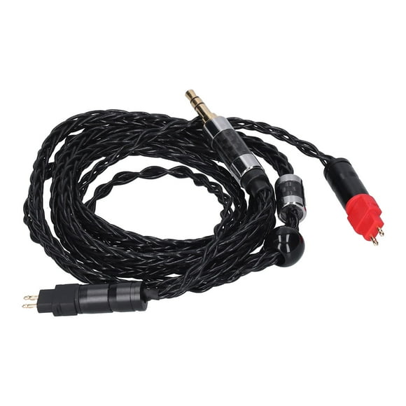 Silver Plated Audio Cable forHD600 HD580, Balanced and Clear Sound, Long Service Life, 3.5mm Male to Dual 6.35mm with HD600 HD580 HD650 HD660s