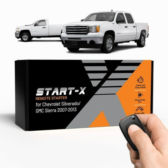 Start-X Remote Starter Kit for Chevrolet Silverado & GMC Sierra 2007-13 with Key Ignition