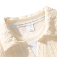 thumbnail image 5 of Chiccall V Neck Sweatshirts Textured Mock 2 Piece Sweater Plus Size Long Sleeve Loose Pullover, 5 of 8