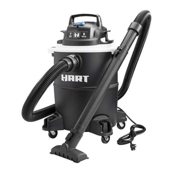 Restored HART VOC708PF 3701 7 Gallon 5 Peak HP Poly Wet/Dry Vacuum with Blower Function (Refurbished)