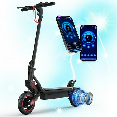 ZapRun 750W Foldable Electric Scooter, E-Scooter for Adults with 48V 14Ah Battery,25 mph,3 Brake,Smart App Control