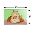 thumbnail image 3 of Hamster Eating Stash of Food Rectangle Acrylic Fridge Refrigerator Magnet, 3 of 4