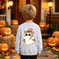 thumbnail image 5 of sdbrld Kids Boys Halloween Tops Long Sleeve Ghost Graphic Shirts for Children White Sizes 5-6 Years, 5 of 9