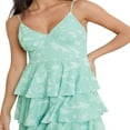 thumbnail image 2 of Women Y2K Floral Cami Long Dress Spaghetti Strap V Neck Backless Tiered Ruffles Maxi Dresses, 2 of 5