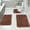 Brown, variant on Shaggy Bathroom Rugs Sets 3Piece Bath Mat for Bathroom Non-Slip Bathroom Mats Water Absorbent Bath Rug Floor Mats Soft Washable Shower Rug with U-Shaped Contour Rug Toilet Lid Cover