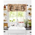 thumbnail image 6 of Valances for Windows Fall Thanksgiving Rod Pocket Cafe Window Treatments Valance Curtains for Kitchen Bathroom Laundry Basement Windows 42"x12", 6 of 6
