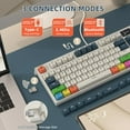 thumbnail image 4 of ATTACK SHARKR K86 Wireless Mechanical Keyboard Apex Pro TKL 75%, 2.4G/Bluetooth/USB-C Wired Gaming Keyboard M75, Gasket Mount with TFT Color Display & Knob, RGB Backlit, Hot Swappable Linear Switch, 4 of 9