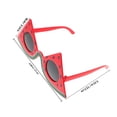 thumbnail image 2 of Hytrove Gafas Estilo Sandía Rojas Cómodas Y Resistentes Para Fiestas En Y Eventos Tropicales, 2 of 8