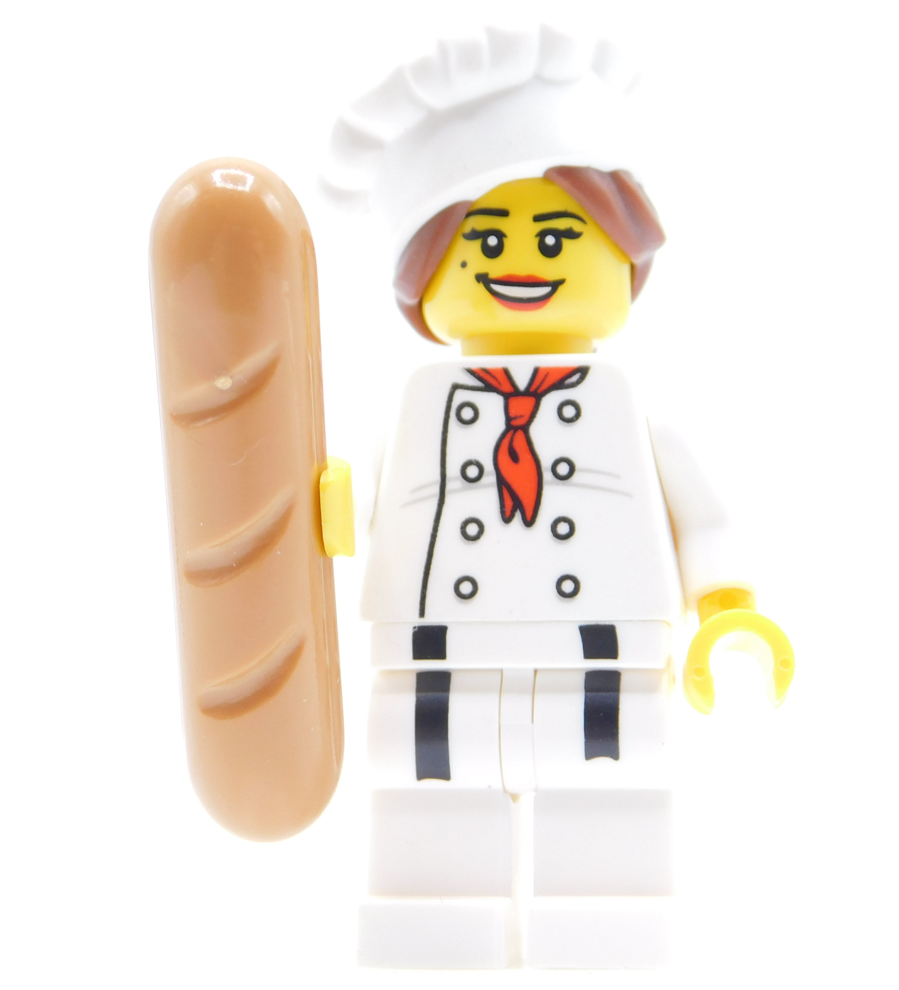 LEGO Chef Cook Female Minifigure Kitchen With Oven Work Bench Food Tools  Gift
