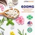 thumbnail image 4 of Vitamatic Boric Acid Vaginal Suppositories 600 mg USP Grade Boric Acid in Vegetarian Capsule Shell - 60 Count, 4 of 11