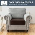 thumbnail image 4 of Sanmadrola Couch Covers Velvet Sofa Cushion Cover Stretch Machine Washable Universal Slipcover Furniture Protector for Couches Sectional Sofas, Coffee, 4 of 9