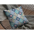 thumbnail image 2 of 16â€ Blue Peach Trellis Suede Throw Pillow, 2 of 4
