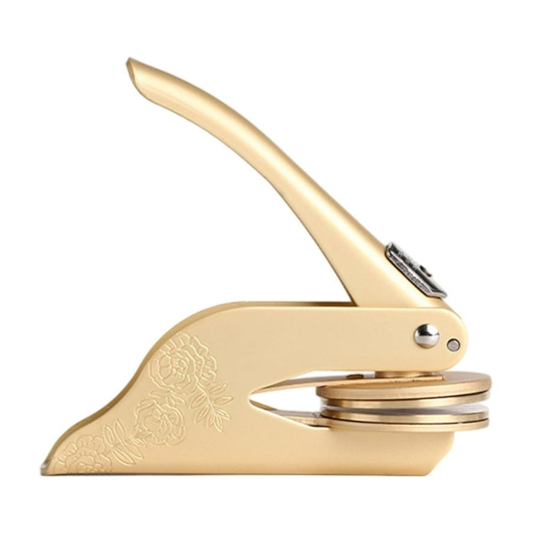 HOMYL Embosser Stamp Embosser Seal Stamp for Wedding Invitation Notepads Envelopes Gold