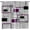 Purple Stripes, variant on Modern Geometric Checkered Curtains, Purple Gray Black Rod Pocket Drapes Window Treatments 2 Panels Set, Soft Texture Lightweight Window Shades for Living Room Bedroom Apartment Decor-W42xL63in