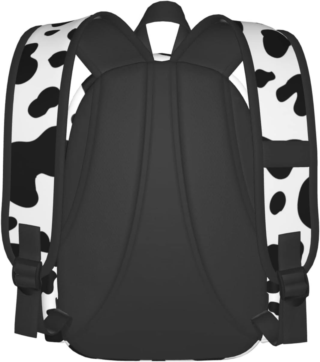 CROPD Cow Print Backpacks School Laptop Computer Backpack Book Bag Travel Hiking Camping Daypack