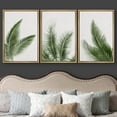 thumbnail image 3 of wall26 Framed Canvas Print Wall Art Set Tropical Jungle Palm Leaf Collage Nature Floral Digital Art Modern Art Rustic Botanical Relax/Calm for Living Room, Bedroom, Office - 24"x36"x3 NATUR, 3 of 5