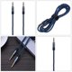 thumbnail image 4 of 1,5 m macho de 3,5 mm a macho de 3,5 mm Cable de audio de tejido AUX Cable auxiliar (azul) WDOplteas Para estrenar, 4 of 6