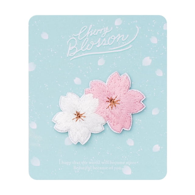 Bearachild Parches de flores para jeans portátiles y ampliamente utilizados para darle un toque de estilo. Amplia gama de aplicaciones. Tela de costura y artesanía No.02