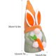thumbnail image 2 of Pascua sin rostro enano decoración ornamento conejo muñeca de peluche figuras de gnomo con huevo zanahoria mesa centro de mesa decoración para fiesta navideña, 2 of 5