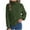 Army Green, variant on Wancir Women's Turtleneck Sweater Chunky Long Sleeve Knitted Pullover High Low Hem Trendy 2024 Fall Winter Basic Jumper Top