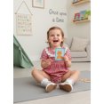 thumbnail image 3 of Cenuakty Toddler 0-18M Girls Romper, Short Sleeve Doll Collar Plaid Flower Infant Bodysuit Summer Clothes, 3 of 9