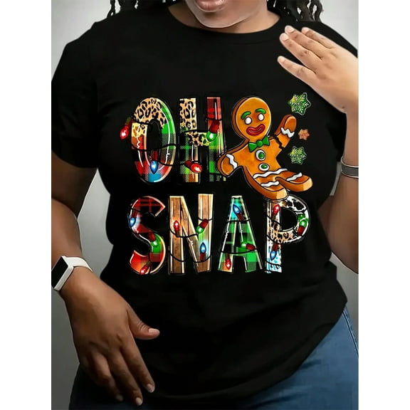Oh Snap Gingerbread Christmas Shirt, Christmas Shirt, Christmas Cookie T-Shirt, Christmas Sweatshirt, Funny Christmas Tee, Christmas Gift-