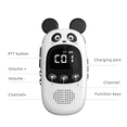 thumbnail image 5 of 2 Piezas GT-168 Walkie Talkie para Niños, Regalo para Niños, Juguete Portátil Panda para Exteriores, Alcance Inalámbrico, 3 Km, Juegos Familiares, 5 of 5