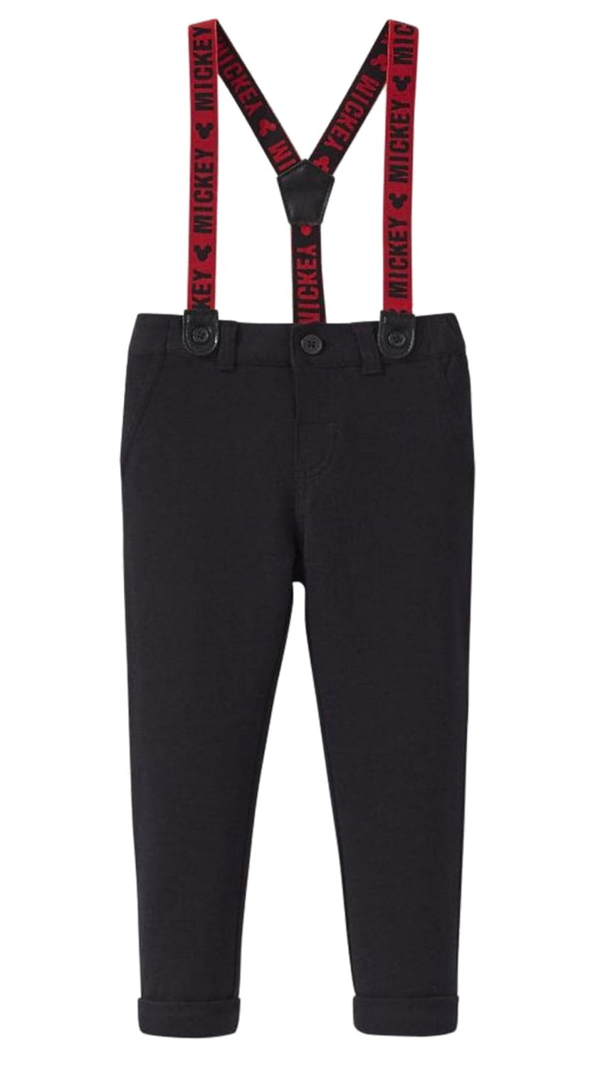 baby boy black pants with suspenders