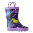 thumbnail image 2 of Oaki Kids Rubber Rain Boots with Easy-On Handles for Boys Girls Toddlers, 2 of 3