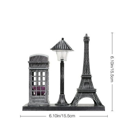 

Vintage Eiffel Tower Street Lamp Night Light Art Craft Desktop Decoration