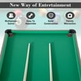 thumbnail image 6 of RayChee 54" Folding Pool Billiard Table, Portable Pool Game Table with 2 Cue Sticks, 16 Balls, Triangle, Chalk, Indoor Foldable Billiards Table for Kids Adults Family Game Room(Green), 6 of 7