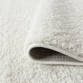 thumbnail image 6 of Wembley Shag Transitional Shag Thick White Area Rug, 4' x 5', 6 of 7