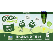 (2 pack) (24 Pouches) GoGo SqueeZ Applesauce, 3.2 oz