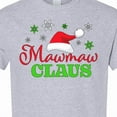 thumbnail image 4 of Inktastic Mawmaw Claus with Christmas Santa Hat and Snowflakes T-Shirt, 4 of 5