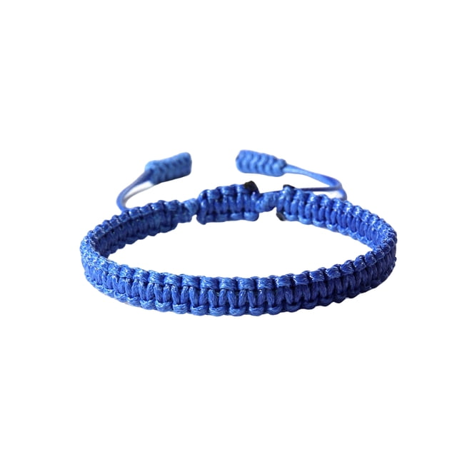 Visland Unisex Hand Rope Adjustable Handmade Braided Solid Color Thick Anti-break Lightweight Stackable Wristband Symbolic Colors for Blessings Meaningful Connections Wrist Jewelry